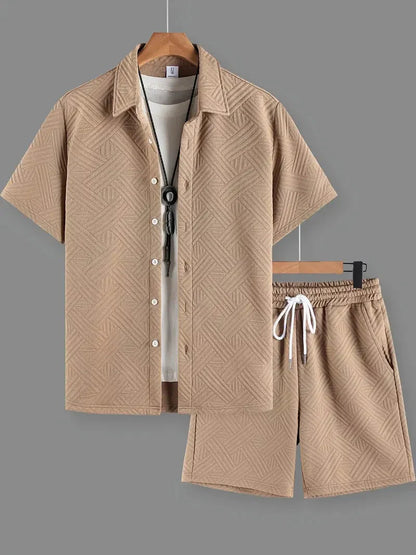 [BUY 1 GET 1 FREE] Lisbon Premium Shirt & Shorts Set