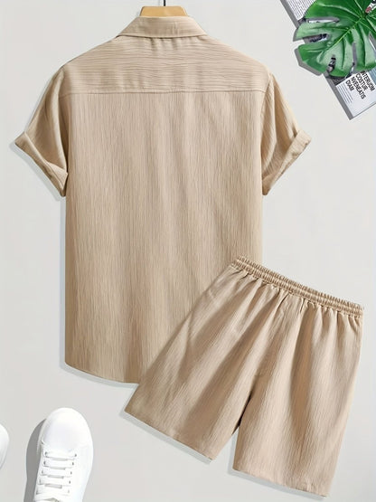 [BUY 1 GET 1 FREE] Vienna Premium Shirt & Shorts Set