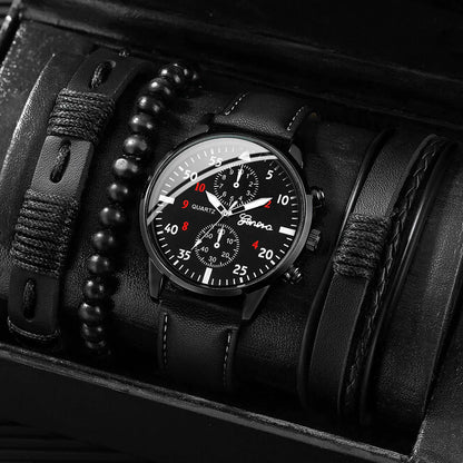 [BUY 1 GET 3 FREE] Geneva Chronos Men's Watch Kit + 3 Bracelets